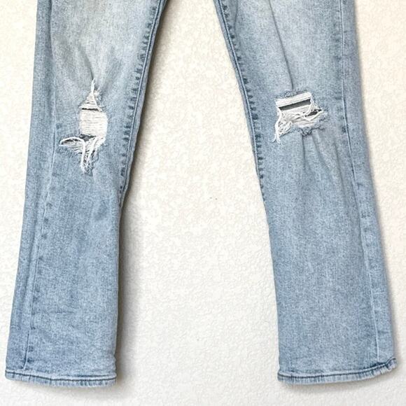 Levi's Wedgie Straight Distressed Jeans Light Wash 34964-0132 Size 28x28 - Picture 7 of 16